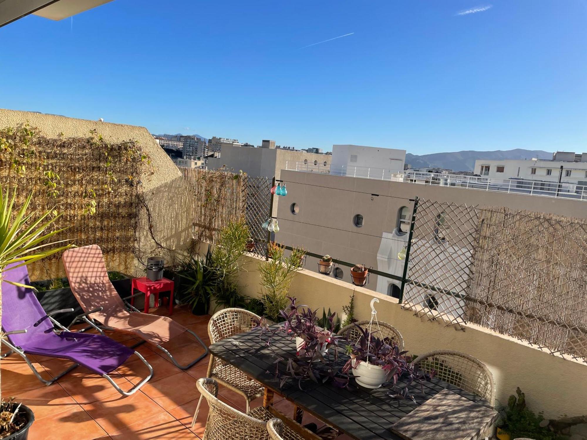 4 Personnes Appart 60 M2 Terrasse 35M2 Sejour Sud 2 Vraies Chambres Gare Saint-Charles Universite มาร์กเซย ภายนอก รูปภาพ